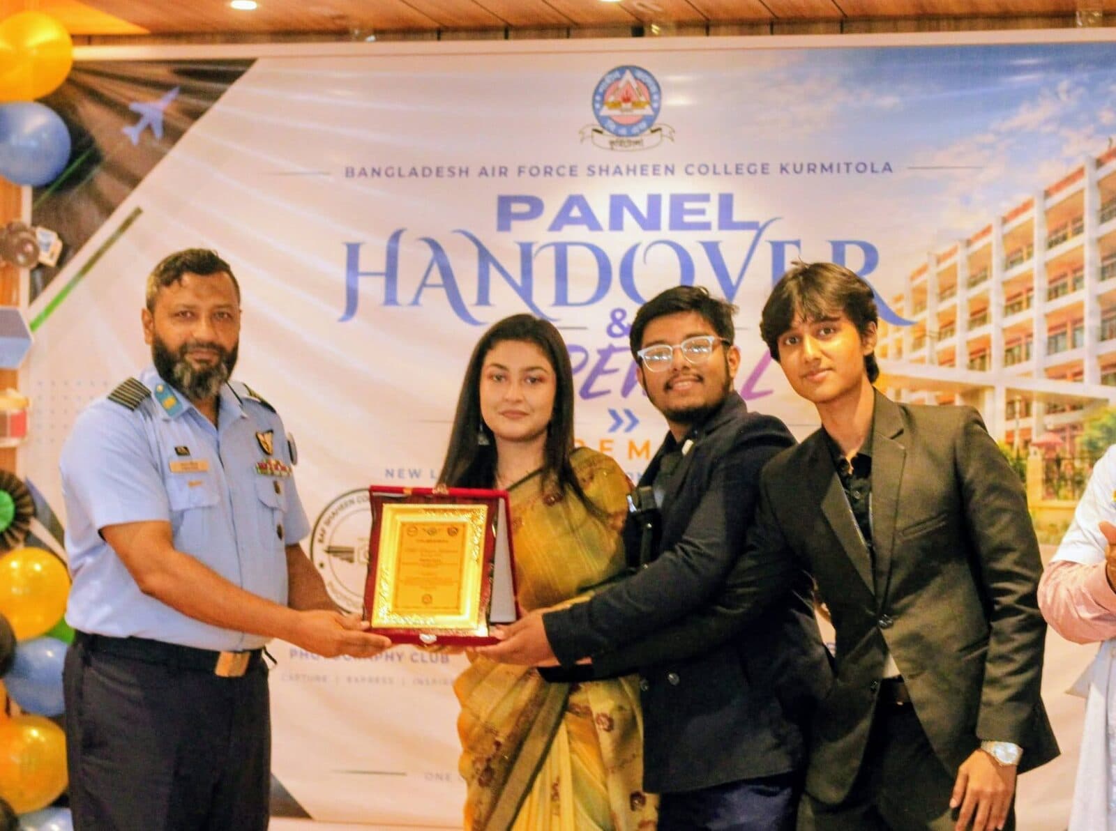Panel handover and badge ceremony