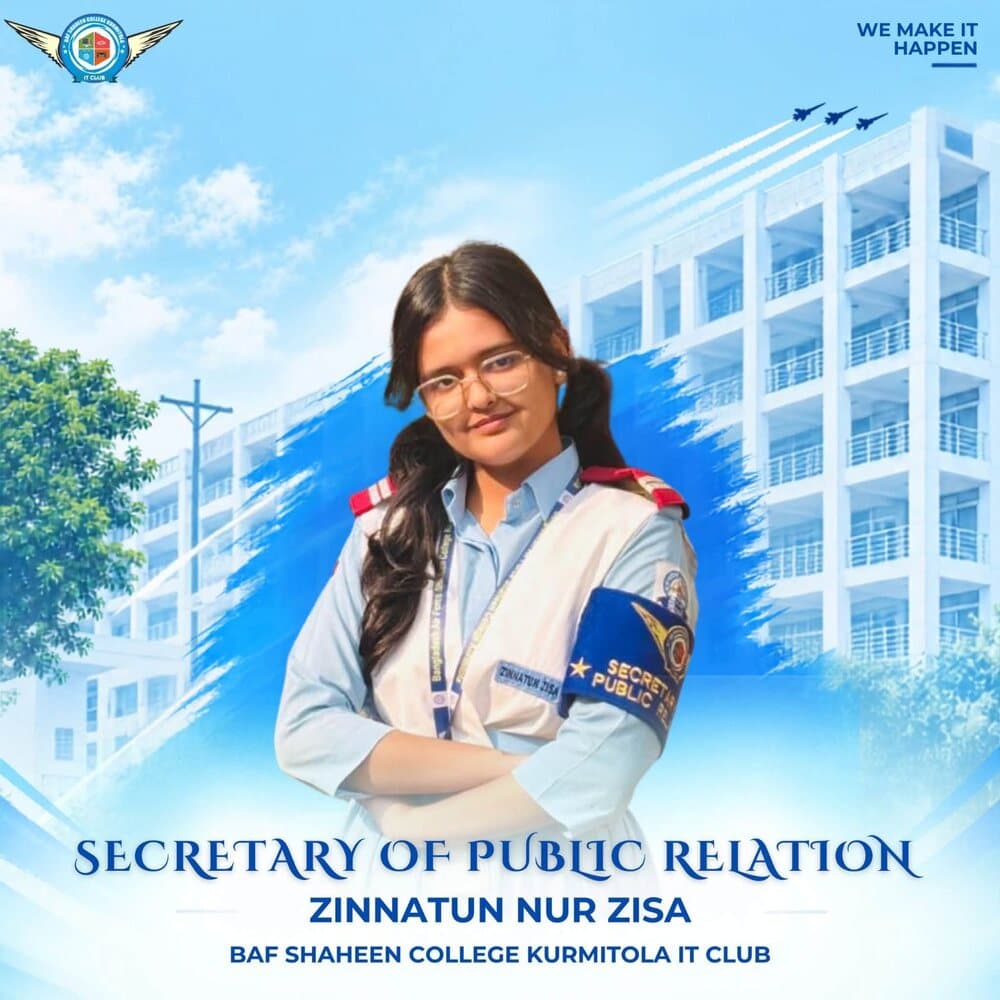 Zinnatun Nur Zisa — Secretary of Public Relations