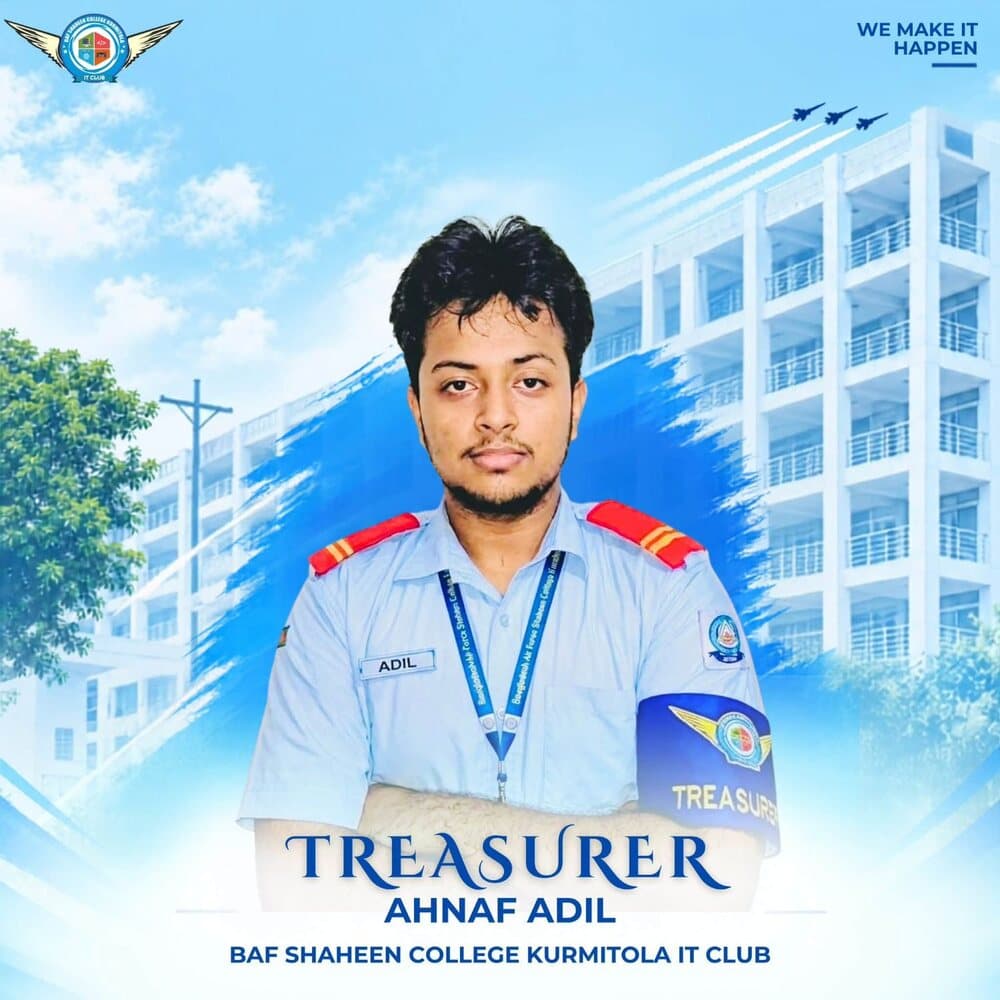 Ahnaf Adil — Treasurer