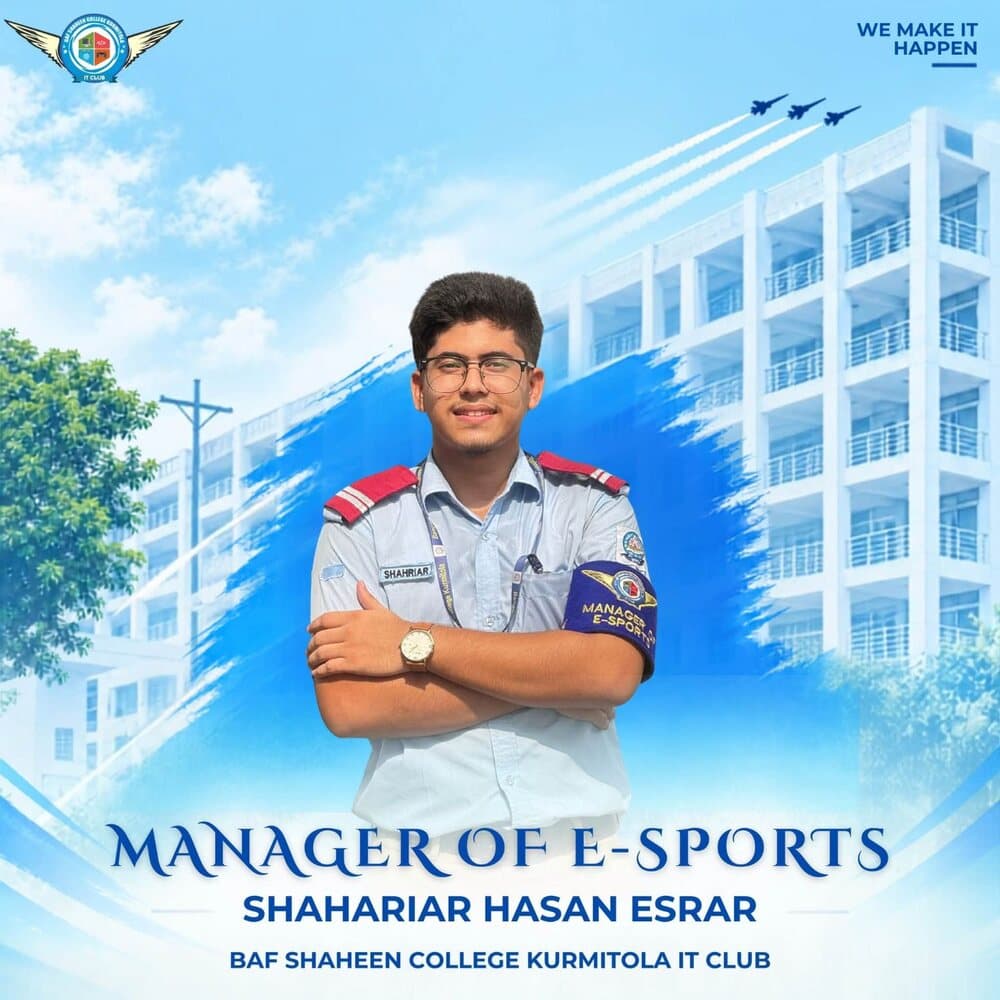 Shahariar Hasan Esrar — Manager of E-Sports