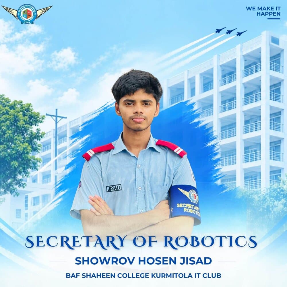 Showrov Hosen Jisad — Secretary of Robotics
